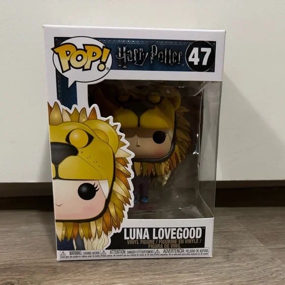 Funko Pop! Harry Potter Luna Lovegood Lion Hat #47 New in Box - Picture 1 of 6